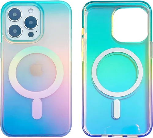 Vista 8 de Funda magnética para iPhone 14 Pro Max de 6.7 pulgadas, compatible con carga MagSafe de TPU suave, parachoques delgado, a prueba de golpes, bonita