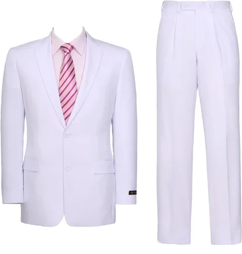 Vista 10 de Men's 2 Piece Suit Set Classic Fit Regular Big and Tall Beige
