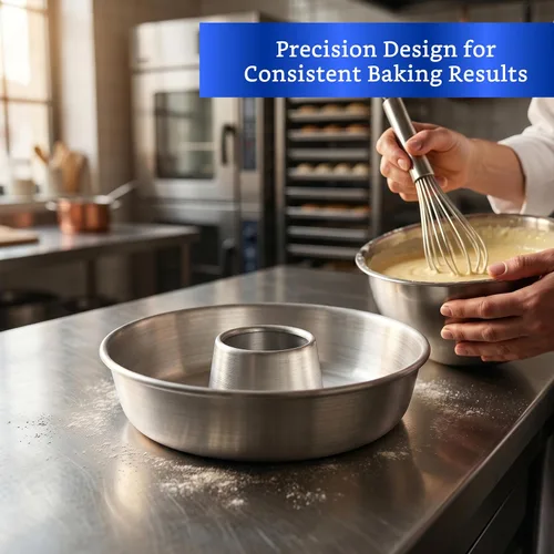 Vista 9 de Molde de aluminio para tartas (11.2 pulgadas) – Molde para Chocoflan y Pasteles Bandeja de tubo con núcleo central - Molde de flan - Molde
