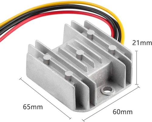 Vista 5 de Regulador de Voltaje Reductor DC 8V ~ 40V a 12V 3A 36W Convertidor - DC 36V 24V 18V a 12V Convertidor Regulador Reductor Elevador Módulo