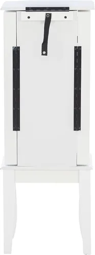 Vista 12 de Powell Muebles Joyería Armario, Blanco, 13"x 9.375"x 35.5