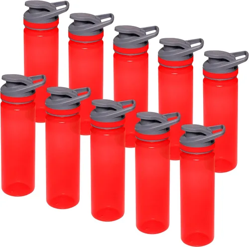 Vista 9 de DISCOUNT PROMOS Botellas de agua deportivas personalizadas de 22 onzas. Juego de 10/50/100, paquete a granel personalizado, reutilizables, a prueba