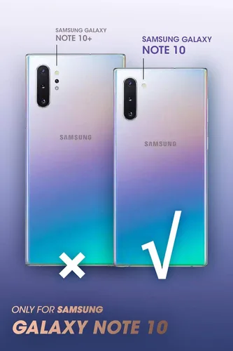 Vista 2 de i-Blason Cosmo Series - Funda diseñada para Galaxy Note 10 (versión 2019), diseño de mármol protector sin protector de pantalla integrado