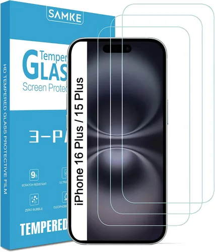 Vista 9 de SAMKE [Paquete de 3] Protector de pantalla compatible con Apple iPhone 10/X iPhone XS iPhone 11 Pro [5.8 pulgadas] vidrio templado, borde 2.5D