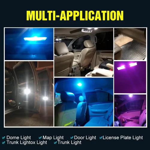 Vista 7 de SOCAL-LED - Bombilla LED de 0.157 x 1.220 in de Canbus Super Bright 3030 Chipset para interior de coche, luz de cúpula DE3175, luz de mapa, azul