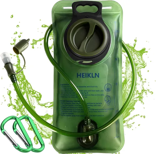 Vista 9 de HEIKLN Hydration Bladder 1.5L-2L-2.5L-3L,Leak Proof Water Reservoir, BPA Free Military Water Storage Bladder Bag Hydration Pack Replacement Easy