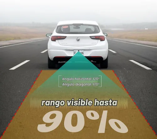 Vista 2 de Cámara de respaldo con ángulo de visión amplio de 170 grados IP68 impermeable, alta definición, placa de matrícula, para mini coche, furgoneta