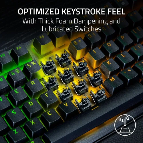 Vista 5 de Razer Huntsman V3 Pro TKL 8KHz Esports Teclado para gaming interruptores ópticos analógicos Gen 2-8000 Hz Pulsador a presión de sondeo - Disparador