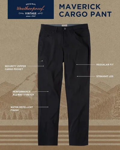 Vista 2 de Weatherproof Vintage Pantalones cargo para hombre Pantalones cargo casuales para hombre, pantalones de senderismo para hombre, pantalones
