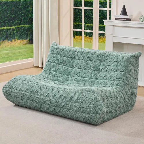 Vista 26 de Hobestluk Puf con espuma viscoelástica, tela de piel sintética ultrasuave, diseño ergonómico, puf pequeño, para sala de estar, dormitorio, sala