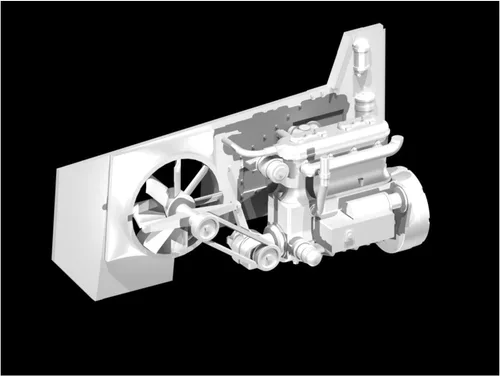 Vista 13 de ICM Modelos Panhard 178 AMD-35 WWII Kit de modelos blindados franceses