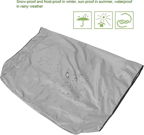 Vista 6 de Cubierta de repuesto para toldo de columpio, cubierta de columpio impermeable para silla de columpio, cubierta de columpio para patio de jardín