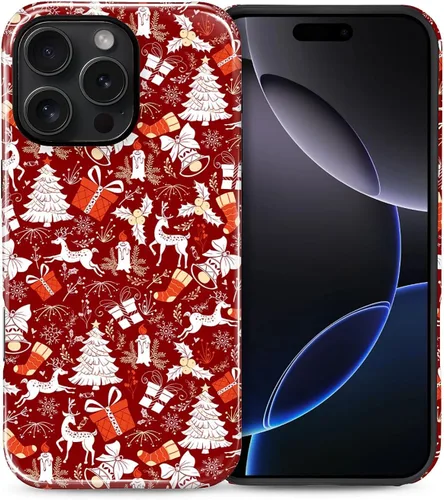 Vista 65 de Funda para iPhone 13 iPhone 14, a prueba de golpes, funda protectora híbrida de 2 capas, doble protección contra caídas, antiarañazos, diseño Rojo