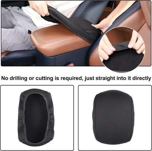 Vista 3 de Aunginsy Funda Protectora para Consola Central de Automóvil Compatible con Ford Maverick 2022-2025, Funda Cojín Protector de Tapa de Caja