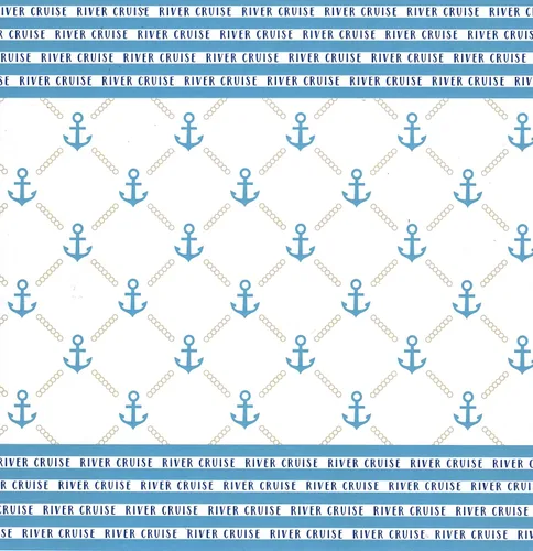 Vista 2 de River Cruise 38471 - Papel de recortes de doble cara de 12 x 12 pulgadas, 1 hoja