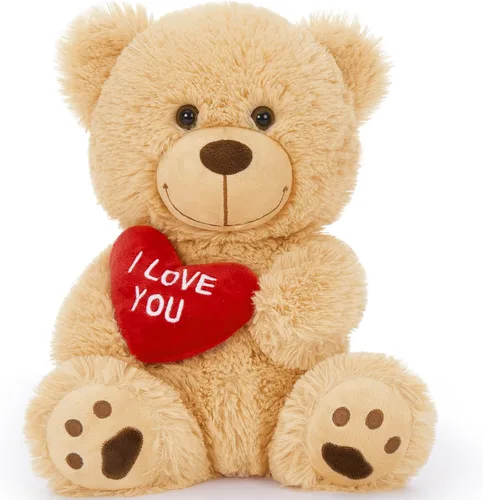 Vista 12 de MaoGoLan Oso de peluche gigante de 52" Oso de peluche - Te amo Corazón rojo Oso de peluche grande para regalo de San Valentín, aniversario, larga