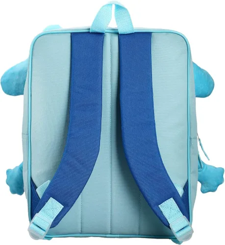 Vista 2 de Blues Clues - Mochila de felpa azul para niños pequeños Azul Patchwork