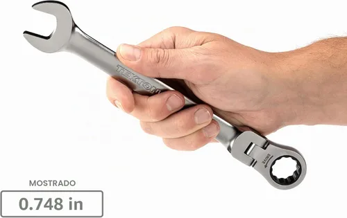 Vista 7 de TEKTON Juego de llaves combinadas con cabeza flexible de 12 puntos, 19 piezas (6-24 mm) WRC95003