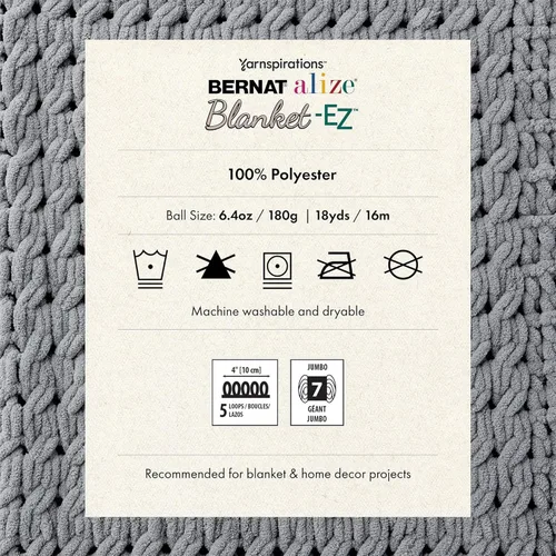 Vista 6 de Bernat Alize Blanket-EZ - Ovillo de lana, color crema