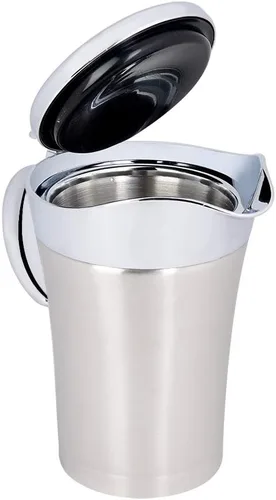 Vista 9 de Salsa de 15.2 fl oz, olla de salsa, acero inoxidable 304 con aislamiento térmico de doble pared, recipiente para servir bebidas, olla de cocina