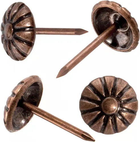 Vista 7 de Tachuelas de tapicería para decoración, clavos para tapicería decorativa, clavos de tapicería de 7/16 pulgadas para muebles decorativos