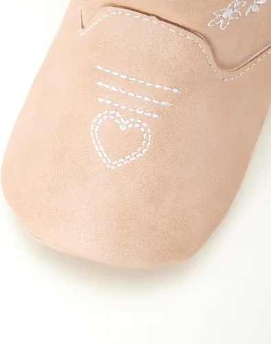 Vista 3 de bebe Baby Girls' Boots - Soft Sole Western Cowboy Booties - Pre-Walker Cowgirl Crib Shoes for Infants (Newborn, 0-12M)
