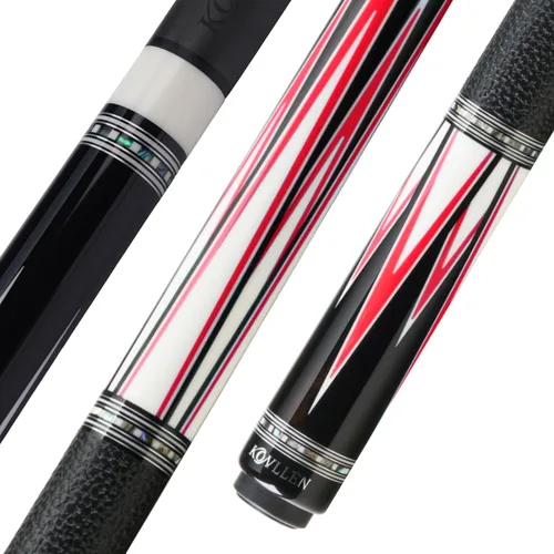Vista 13 de KONLLEN Carbon Fiber Pool Cue Hand-Inlaid Design Low Deflection 58 Inch Azul-0.5 in
