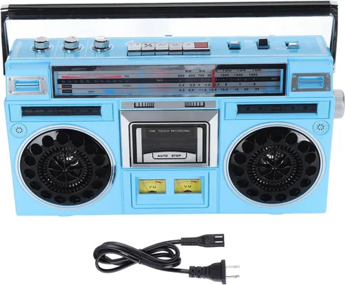 Vista 7 de Reproductor de cinta de casete portátil - Reproductor de casete retro, FM MW SW1 SW2 Radio estéreo, grabadora de reproductor de cinta de casete