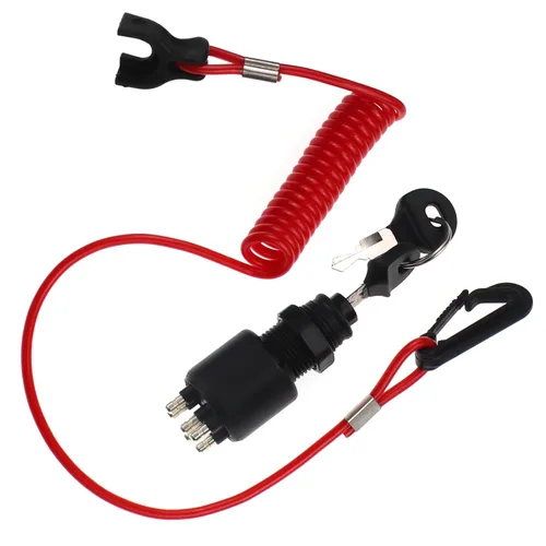 Vista 12 de ZOOKOTO Cordón universal para motor fuera de borda para interruptor de parada urgente y cordón de seguridad para Yamaha/Tohatsu/Honda Motores fuera