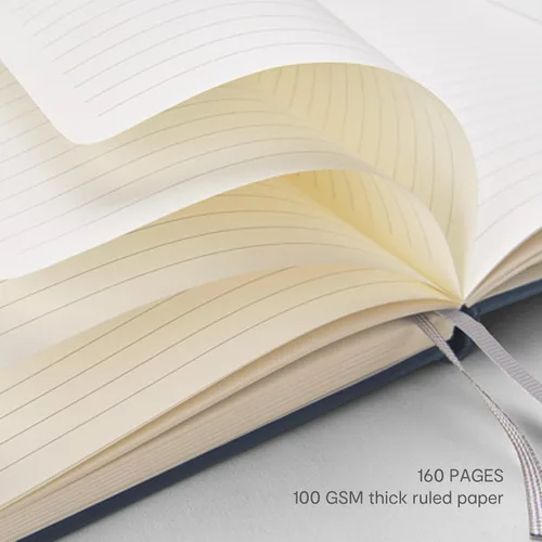 Vista 4 de ⩓ Per Se Cuaderno de Diario con Líneas (3 Paquetes), 160 Páginas Papel Grueso 100GSM, A5 Tapa Dura Cuadernos con Rayas Universitarias para Escribir
