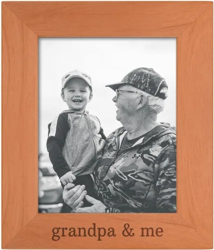 Vista 34 de Personalized Gifts Grandpa Gift Grandpa and Me Grandchild - Marco de fotos de madera natural grabado de 4 x 6 pulgadas, diseño de paisaje
