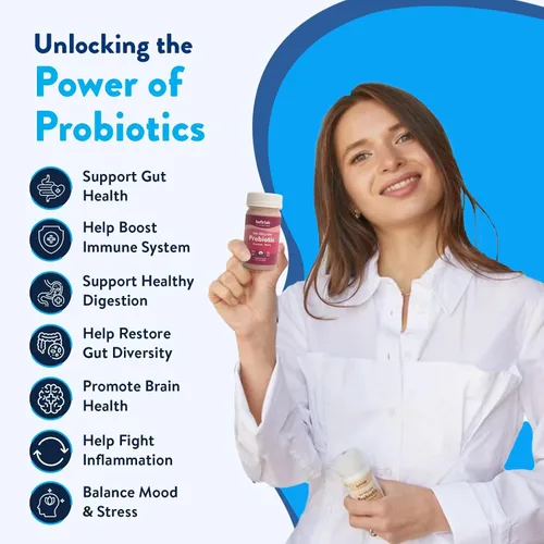 Vista 3 de KefirLab Probióticos 100T CFU - 36 cepas - Vegano y orgánico - Apoya la digestión, el sistema inmunológico, la salud del cerebro, el estado de ánimo