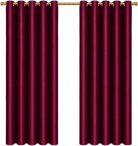 Vista 20 de KEMCO Cortinas opacas para oscurecer la habitación, con aislamiento térmico y ojales, para sala de estar, bunglow