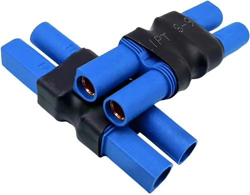 Vista 3 de EC5 hembra a EC5 conector hembra sin adaptador de cable, adaptador de conector EC5 para RC FPV Car Plane Drone LiPo batería EC5 conversión de puerto