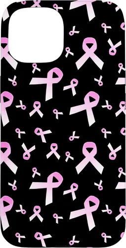 Vista 6 de Pink Ribbon Pattern Mestastatic Breast Cancer Awareness Case for iPhone 17