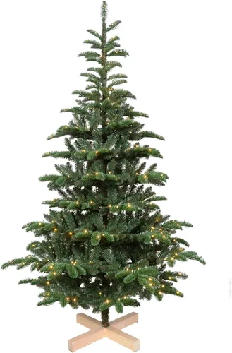 Vista 20 de Árbol de Navidad artificial preiluminado de 5 pies, color verde, para espacios pequeños, hogar, oficina, decoración de vacaciones Lápiz