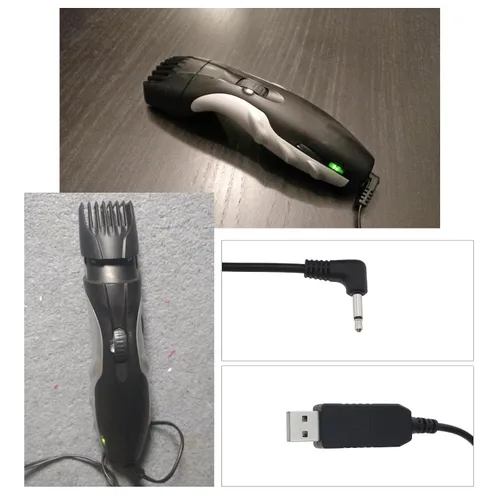 Vista 3 de Create idea Shaver - Cable de carga USB compatible con Remington Barba barba Trimmer MB320 MB320C MB42C MB310C MB200 Pa3215U 3.2V 24AWG 4.9 ft