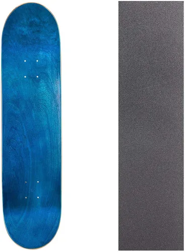 Vista 17 de Cal 7 Tabla de monopatín en blanco con cinta de agarre 7.75, 8.0, 8.25 y 8.5 pulgadas Tabla de arce para patinaje Negro