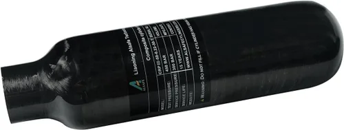 Vista 8 de TUXING 4500Psi 13Cu en cilindro de gas de fibra de carbono de 220cc 0.22L, tanque HPA, paintball caza PCP Air Rifle Gun Daystate y FX Thread M18* 1.5