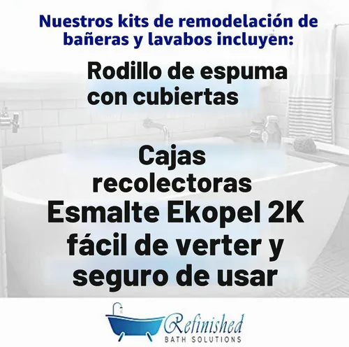 Vista 6 de Kit de renovación (kit para fregadero/ducha, color blanco)