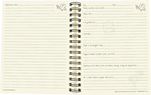 Vista 6 de Write it Down series by Journals Unlimited, Guided Journal, Inspirations, A Gratitude Journal, tamaño completo 7.5 x 9 pulgadas, tapa dura de papel