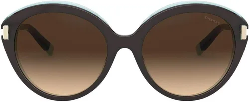 Vista 2 de Tiffany & Co. TIFFANY T TF 4167 Havana AzureBrown Shaded 5418140 Mujeres Gafas de sol, Habana en Cristal Tiffany Azul