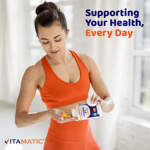 Vista 5 de Vitamatic Vitamina B2 (riboflavina) 250 mg - 200 Cápsulas - Paquete de 2 Supports Energy Metabolism, Nervous Sytem Health, Healthy Skin & Eye