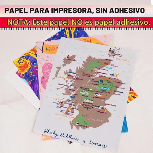 Vista 3 de KOALA PAPER Papel impermeable para impresora de inyección de tinta, 8.5 x 11 pulgadas, 30 hojas, papel imprimible blanco mate resistente al
