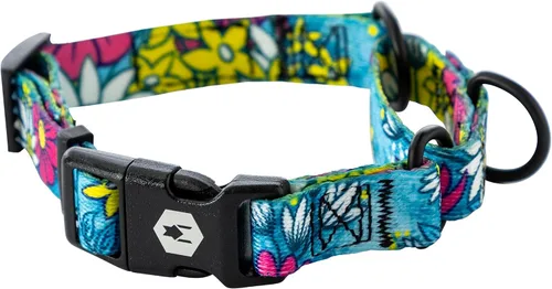 Vista 18 de Wolfgang - Collar de perro Martingala resistente con hebilla de nailon de liberación rápida para caminar y entrenar, estampado BrookTrout, grande