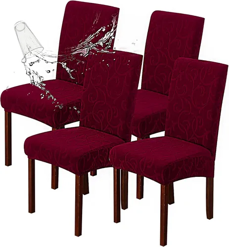 Vista 59 de Genina Fundas impermeables para sillas Parsons de comedor, fundas elásticas para sillas Parsons para comedor, cocina, funda protectora para silla