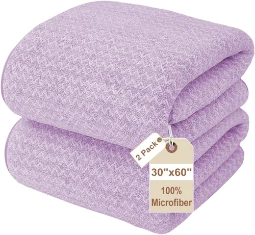 Vista 35 de JML - Toallas de baño de microfibra de gran tamaño (30 x 60 pulgadas), suaves, súper absorbentes y de secado rápido, multiusos para deportes