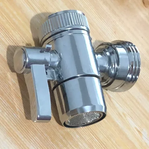 Vista 3 de Adaptador de grifo desviador de manguera de fregadero a jardín para lavadora/lavavajillas portátil/lavadora, para baño y cocina