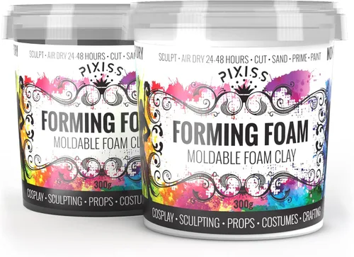 Vista 10 de Arcilla de espuma para modelar de espuma seca al aire – Arcilla suave para cosplay para añadir slime, arcilla de moldeo para esculpir con espuma