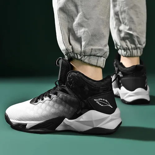 Vista 6 de CJSPORX - Tenis de baloncesto para hombre, transpirables, antideslizantes, para correr